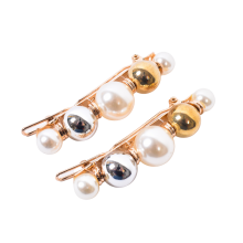 Tartan & Cheer Metallic Pearl Clip Set