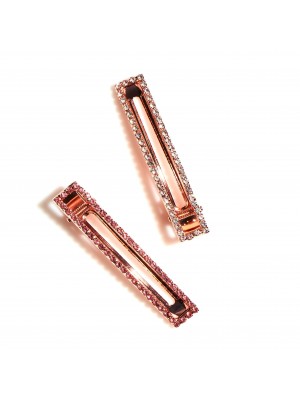Pretty in Pink Crystal Clip Set