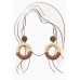 Zadie Brown Wood Circle Earring