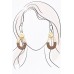 Freya Gold Wood Hoop Earring