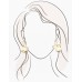 Stella White Petal Drop Earring