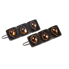 Gemstone Collection Citrine Clip Set