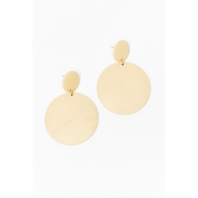 Langley Ecru Circle Drop Earring