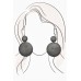 Langley Charcoal Circle Drop Earring