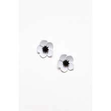 Fay White Flower Stud Earring