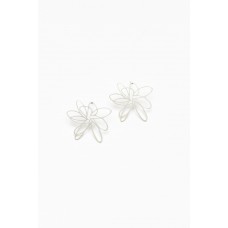 Sadie Silver Flower Earring