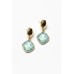 Jaida Green Stone Drop Earring