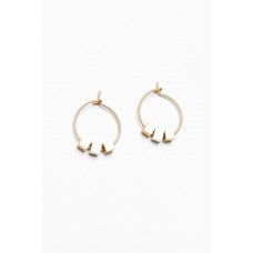 Lauren Gold Beaded Hoop Earring